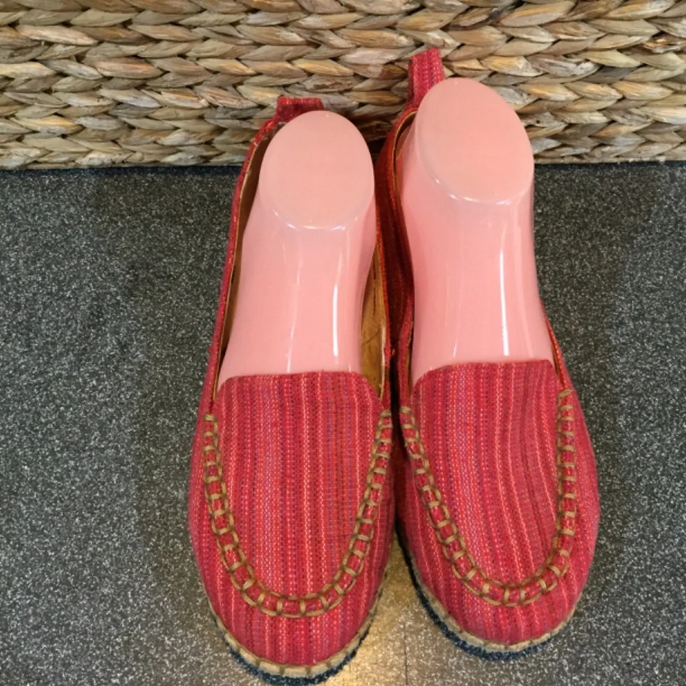 Born Red Espadrille Flats